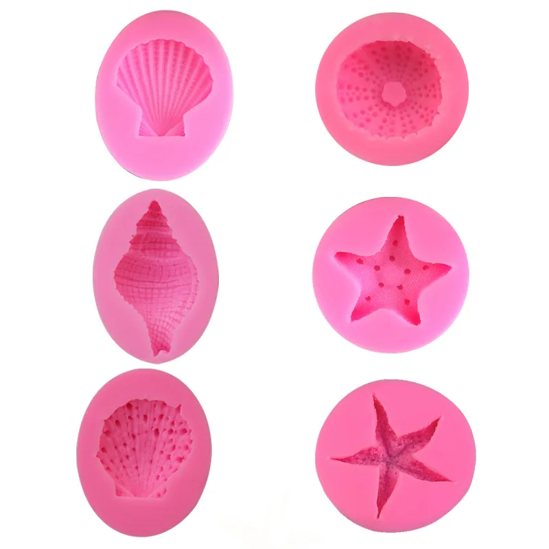 Мультяшный океан Серия помадка ракушка кондитерский торт искусство |