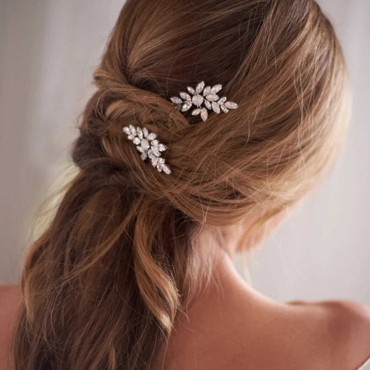 Clear Crystal Hairpins Bridal Wedding U Shaped Hair Sticks Women Bridesmaids Hair Accessories