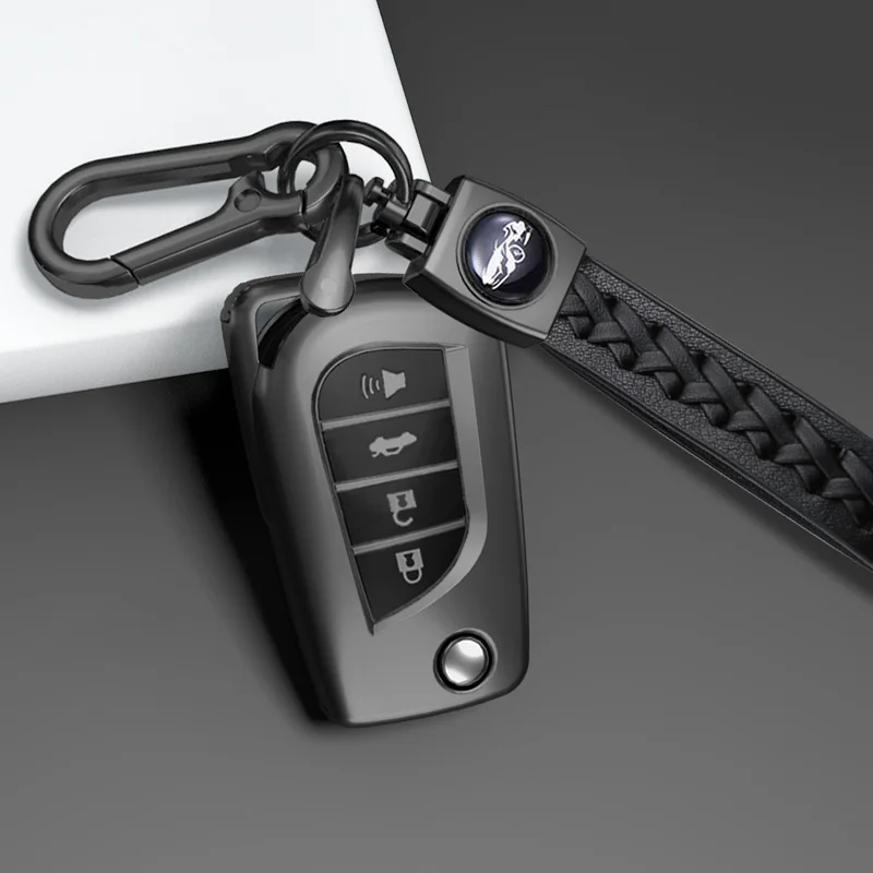 

Чехол для автомобильного ключа из ТПУ на 2/3/4 кнопки, Аксессуары для Toyota Hilux Corolla Avensis Prado Fortuner RAV4 CHR Shell