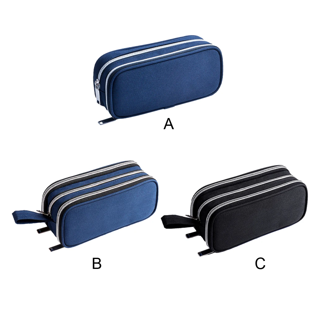 

Pencil Case With 3 Compartments And 100 Pens Capacity For Easy Organization Not Easy To Deform