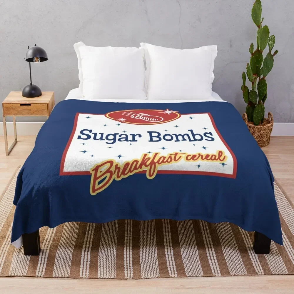 Одеяло с логотипом сахарные бомбочки (Full) роскошное покрывало для дивана теплые