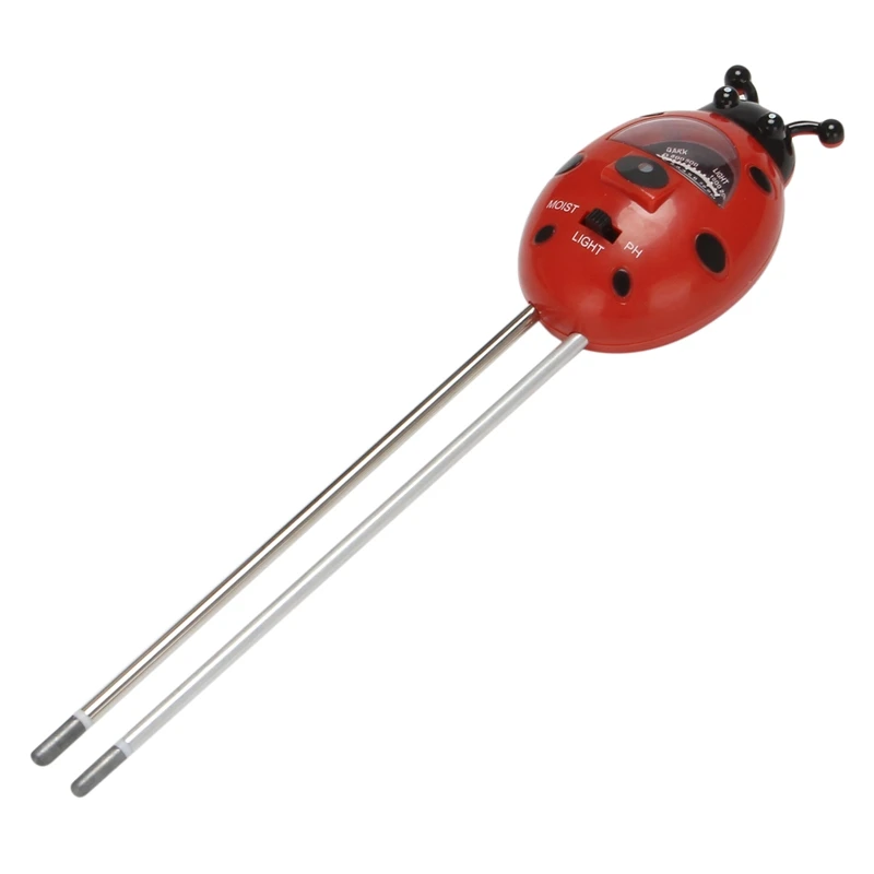 

Spot Goods Soil Tester Three-In-One Moisture Soil PH Tester, Used For Plant Soil, Farm, Without Battery (Red)