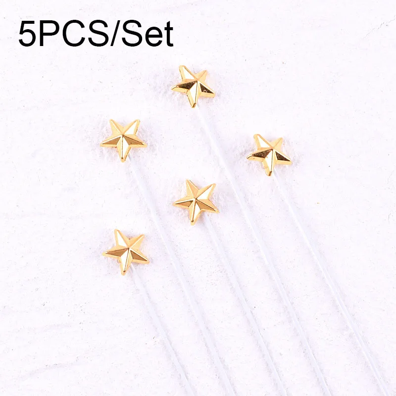 

Five-pointed star Birthday Cake Topper plug-in Baking Cake Dessert Decor for Wedding Party Cupcake Topper Decor Cake Accessories