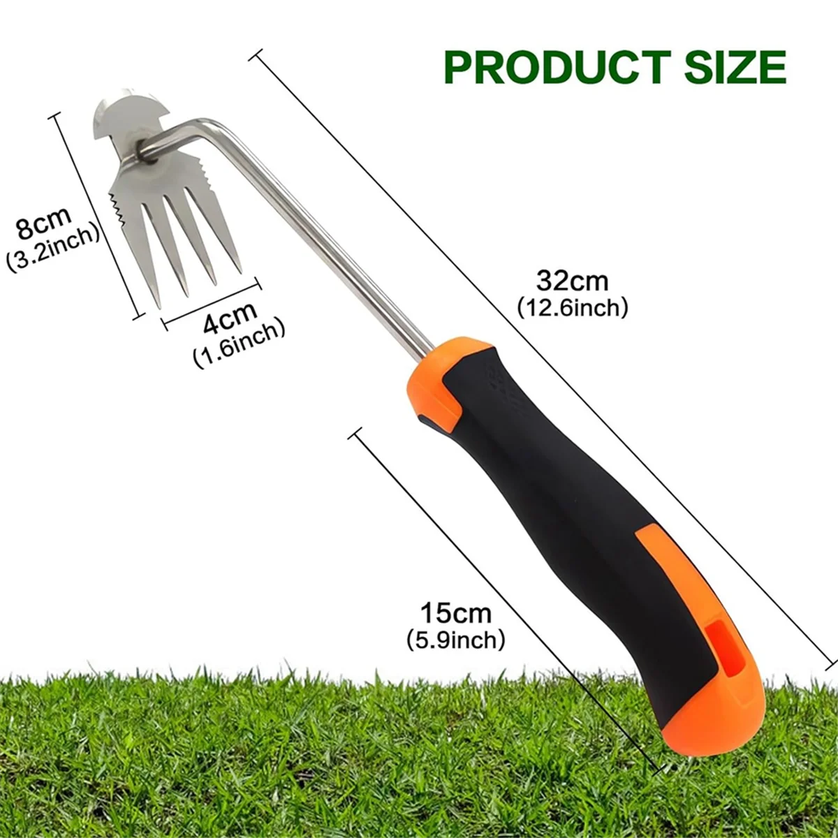 Инструмент для прополки инструмент 4 зубьев двухфункциональный ручной