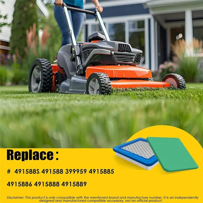 Фото Замена воздушного фильтра BOFO для Briggs And Stratton 399959-491588S-SET, Troy-Bilt TB110, TB230, TB210, 725Ex №3