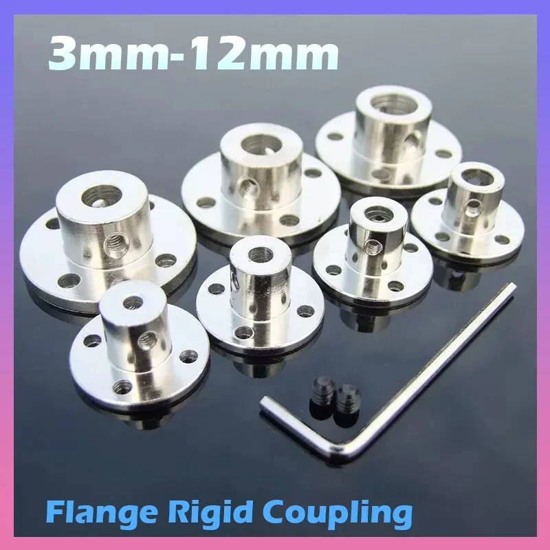 

2 шт. 3/3,17/4/5/6/6,35/7/8/10/11/12 мм фланец жесткий вал муфта муфта воротник зажим кронштейн разъем двигателя