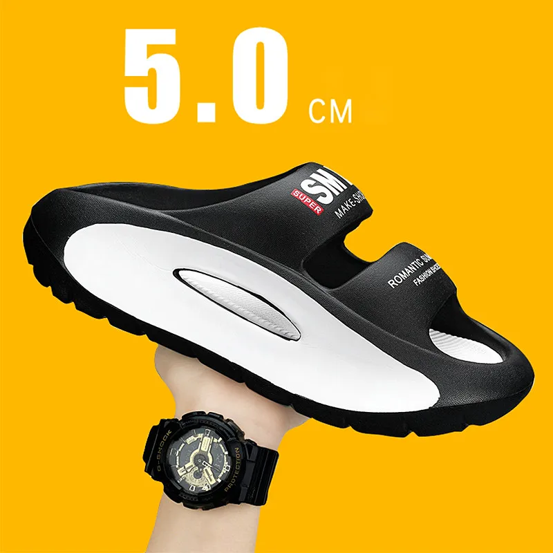 

Slippers Men's Platform Flip Flops Bathroom Home Slippers Women Shoe EVA Indoor Slides Woman Sandals Non-slip Thick Men Slippers