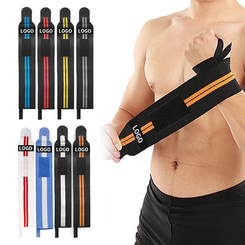

1pcs Fitness Wristband Weight Lifting Gym Cross Training Fitness Padded Thumb Brace Strap Power Hand Support Bar Wristband