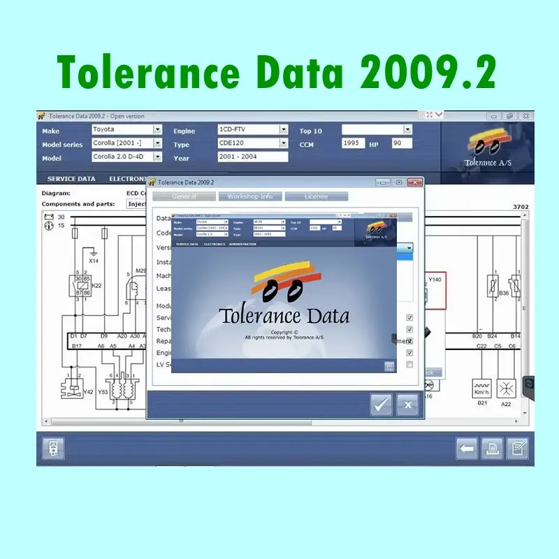 Фото Data Tolerance программного обеспечения для автомобилей 2009.2 Программа авторемонта с бесплатной настройкой Keygen Встановіть видеопутеводитель Программное обеспечение для ремонта автомобилей Горячая продажа №2