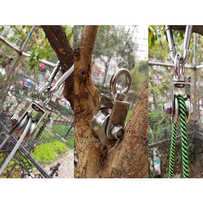 2 шт. U-образный поворотный шкив из нержавеющей стали