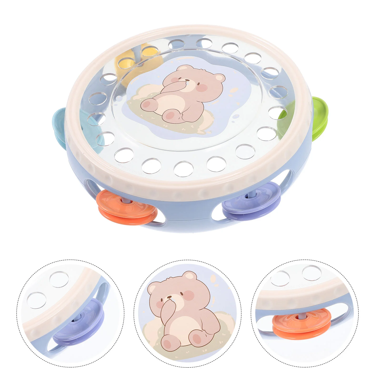 

Kids Tambourine Percussion Instruments Adults Bunny Tambourines Plastic Musical Toys