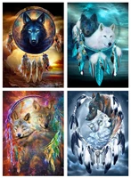 5d diamond painting wolf full square round diamond art for adults and kids embroidery diamond mosaic home decor