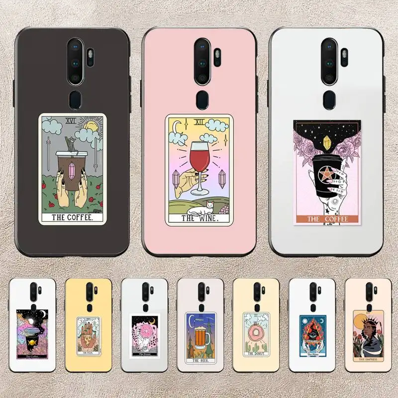 

Pizza Coffe Tarot Mystery Totem Phone Case For Redmi 9A 8A 6A Note 9 8 10 11S 8T Pro Max 9 K20 K30 K40 Pro PocoF3 Note11 5G Case