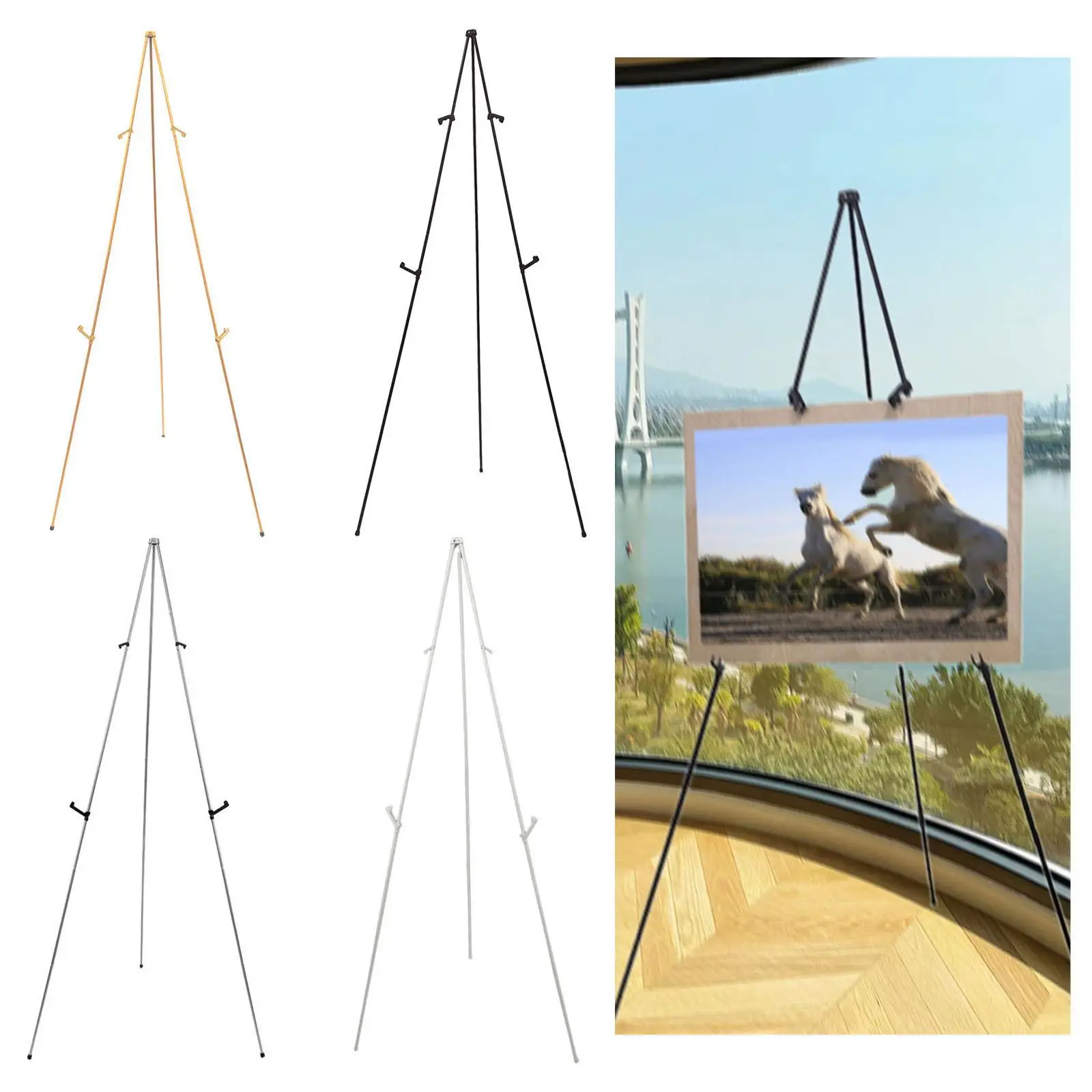 Телескопический дисплей мольберт штатив складной DIY напольный держатель для