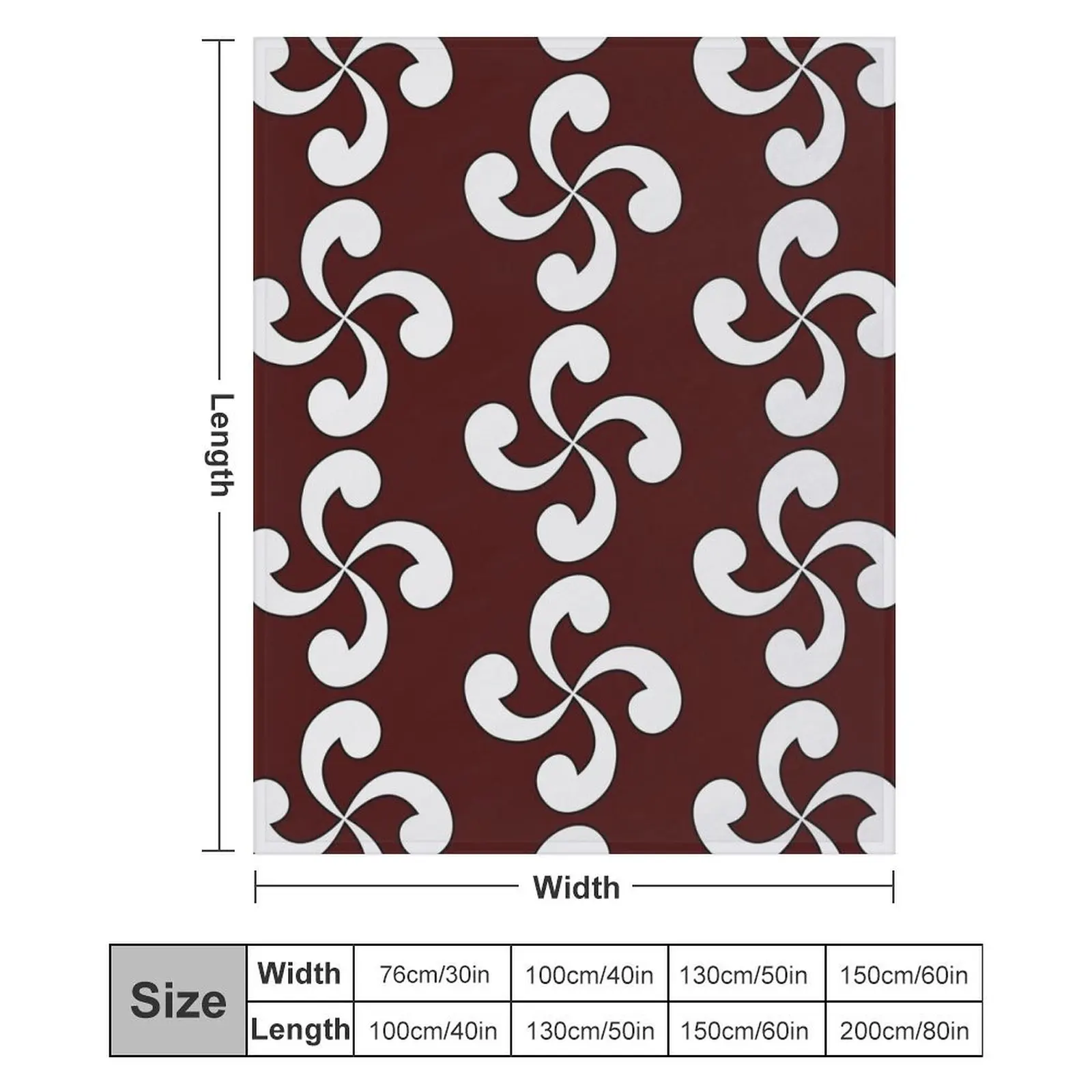 Lauburu (Basque Cross) Пледы для диванов Одеяла Украшения декоративных дизайнерских одеял