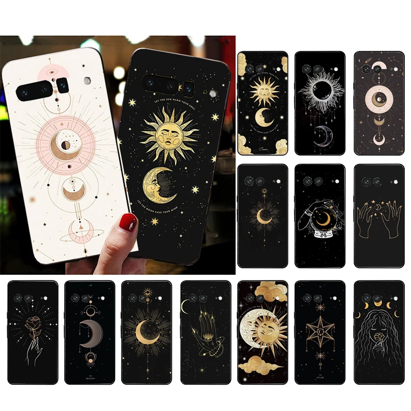 

Phone Case for Google Pixel 7 Pro 7 6A 6 Pro 5A 4A 3A Pixel 4 XL Pixel 5 6 4 3 XL 3A XL 2 XL SWitches moon Tarot Mystery Totem