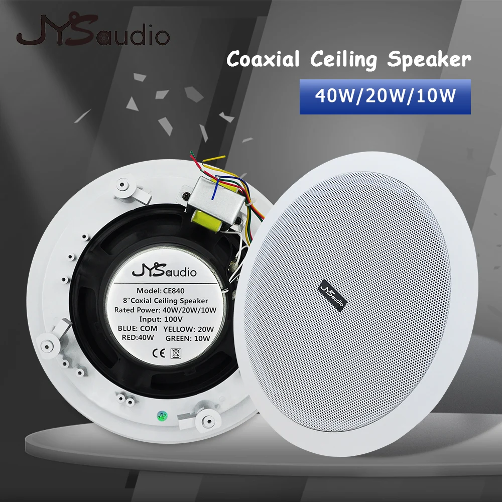 2-Way In-Ceiling In Wall Speaker 8 Inch Woofer 1 Inch Dome Tweeter Home Theater HIFI Public System Bedroom Hotel Supermarket PA
