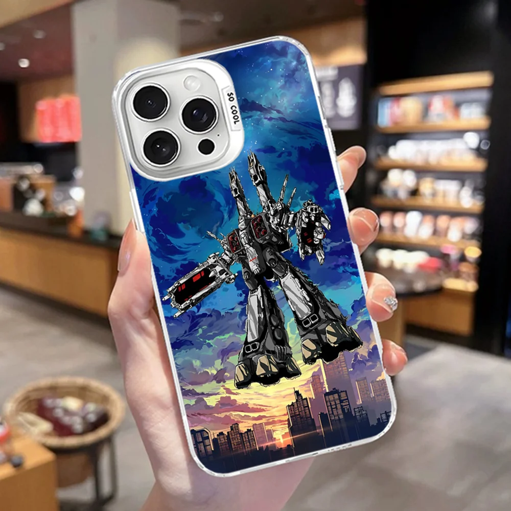 Чехол для телефона R-Robotechs Macross iPhone 16 15 14 13 12 11 Pro Max X XR XSMAX матовая противоударная