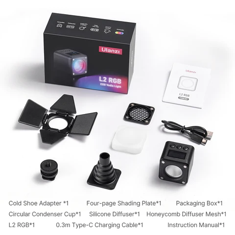 VIJIM Ulanzi L2 RGB Мини-лампа для GoPro