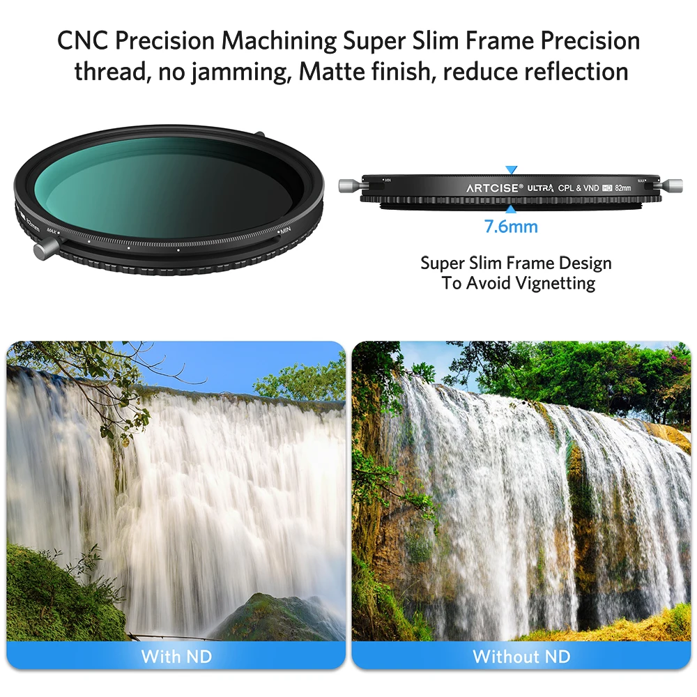 Набор аксессуаров для фотоаппаратов ARTCISE светофильтр с регулируемой яркостью ND