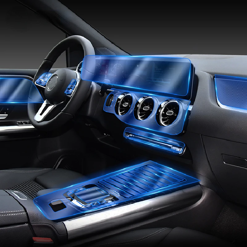

For Mercedes Benz GLA H247 2020 Car Interior Center console Transparent TPU Protective film Anti-scratch Accessories Refit paste