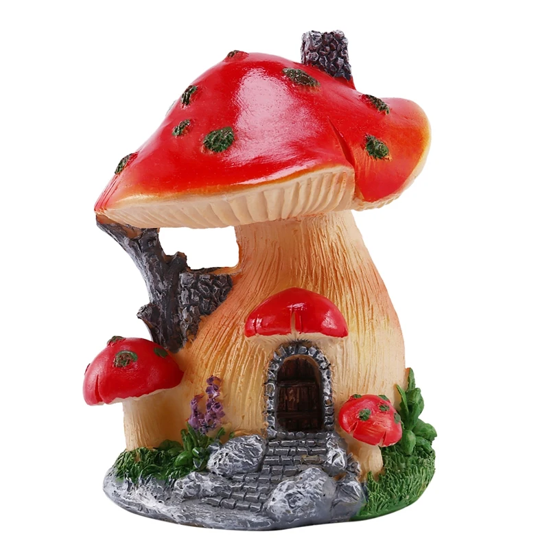 

Новинка, миниатюрный дом Ankoow в виде красных грибов, ландшафтный дом, сказочное украшение, миниатюрный садовый аксессуар