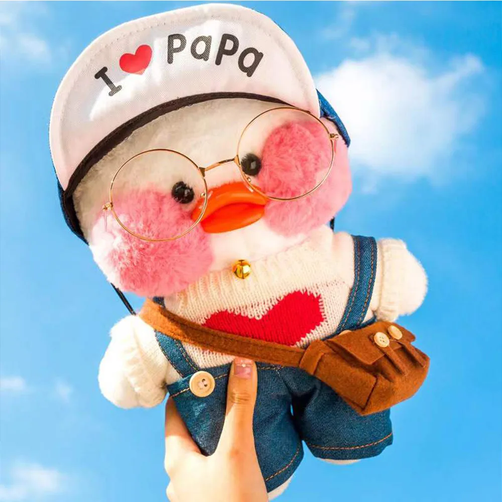 

Kawaii Cartoon 30cm Cafe Duck Plush Toy Stuffed Oreiller Animal En Peluche Doux Kawaii，cadeau D'anniversaire Pour Enfants