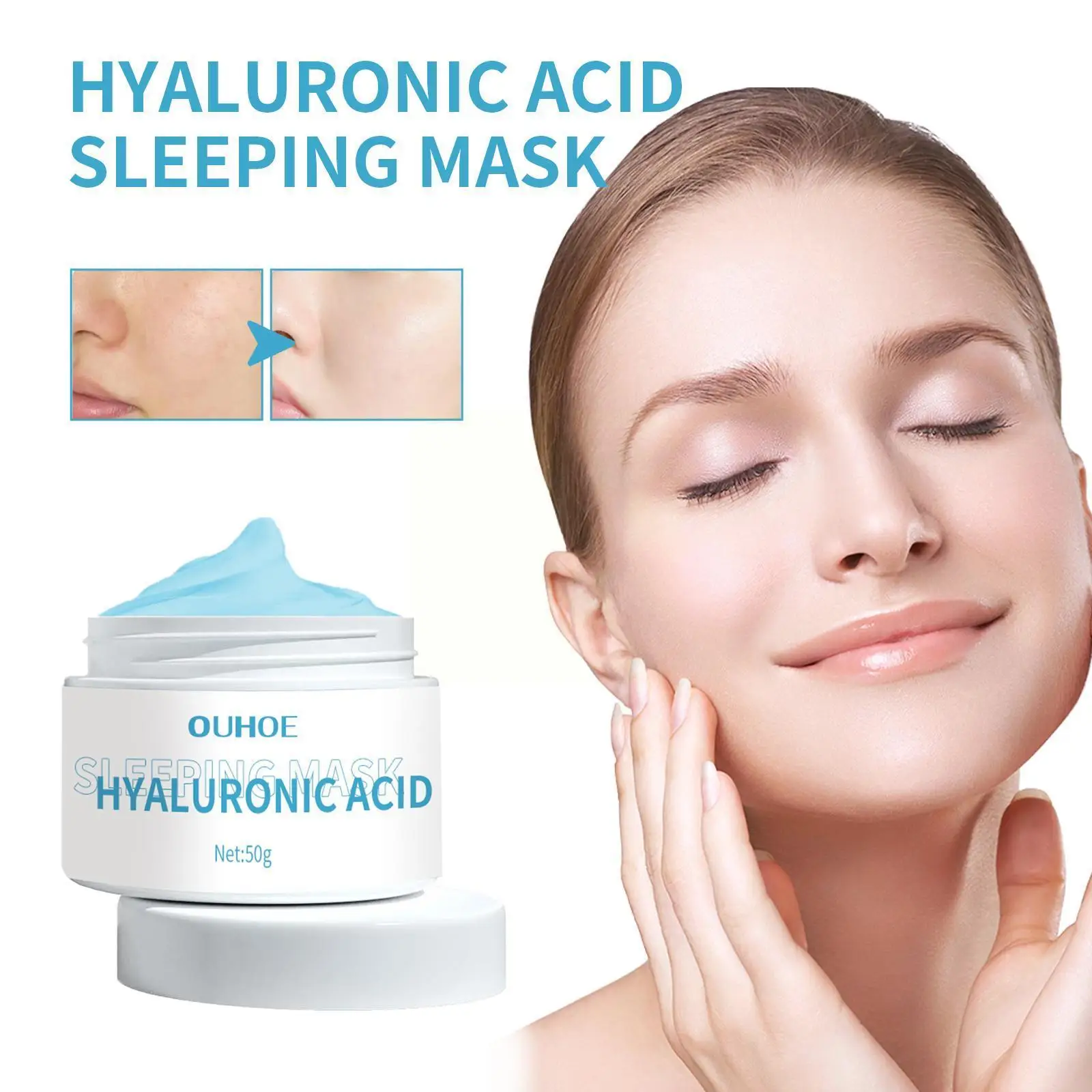 

Гель-крем для лица с гиалуроновой кислотой, не содержащий жирной кожи