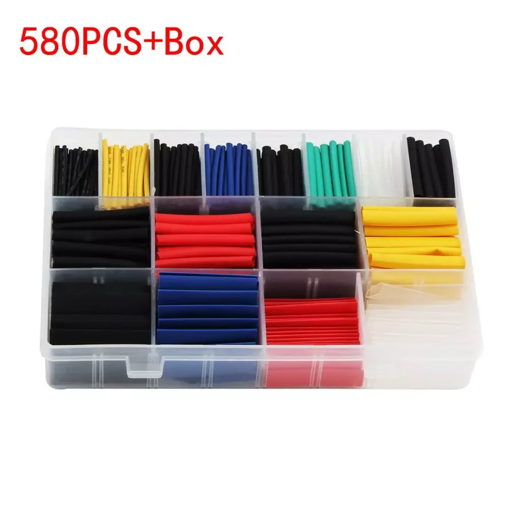 

Heat shrink tube kit Insulation Sleeving termoretractil Polyolefin Shrinking Assorted Heat Shrink Tubing Wire Cable