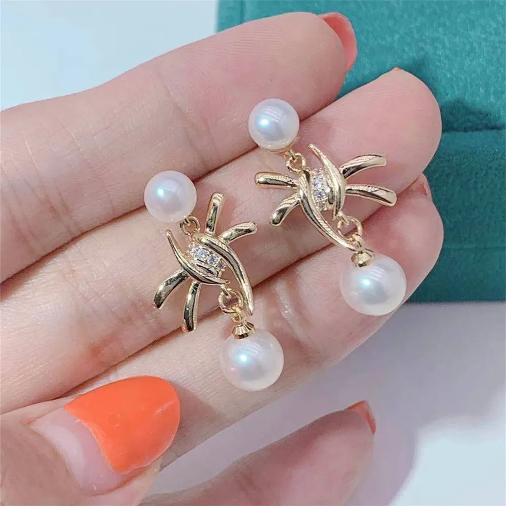 

Natural Freshwater Pearl Stud Earrings for Women S925 Sterling Silver Needle No Allergy Jewelry Gift Wholesale