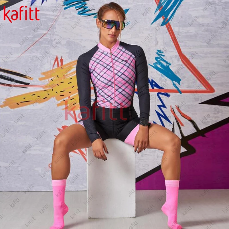 

Новинка 2024, одежда с длинным рукавом cafitt, женские свитшоты, костюмы, женские триатлоновые трико, вело-Джерси, трико, Рабочая форма