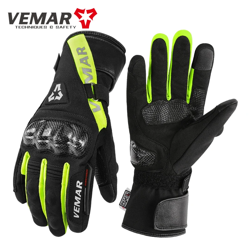

Vemar Motocross Waterproof Gloves Full Finger Warm Winter Touch Screen Non-Slip VE-408