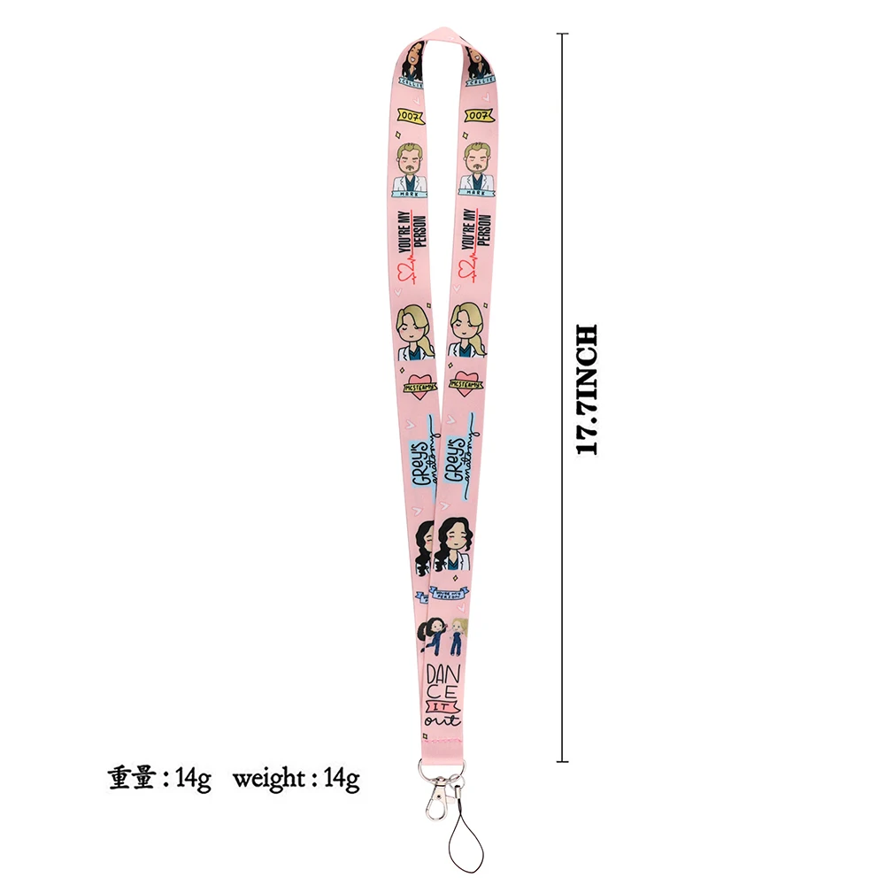 tv show office lanyard for keys id card cover badge holder business phone charm key lanyard neck straps keychain accessories free global shipping