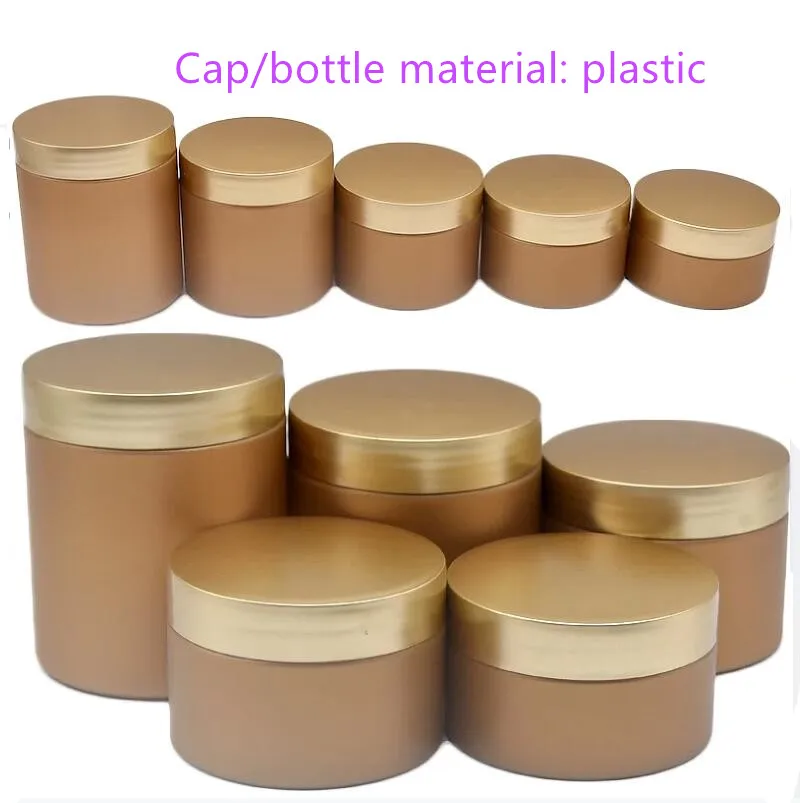 

50pc/lot 100/120/150/200g/250g Plastic PET Cream Jar Empty Cosmetic Body Lotion Container Refillable Facial Mask Pot Storage Jar