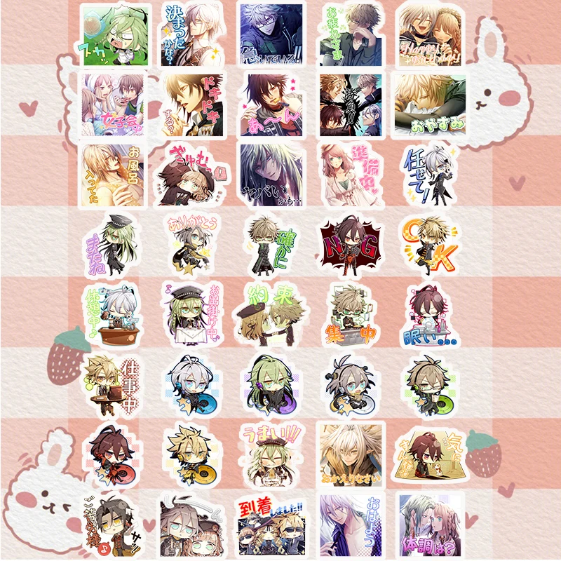 Наклейка с мультипликационными героями японской анимации стикер аниме