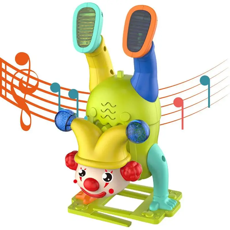 

Moving Light Up Toy Dancing Walking Clown Toy Flashing Children's Musical Toys Robot Musical Lighting Toys Children Birthday
