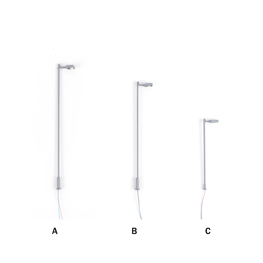 

Single Head Lamp Steel Tube LED Model Railway Miniature DIY Decor Night-light for Sand Table Building Park Lighting