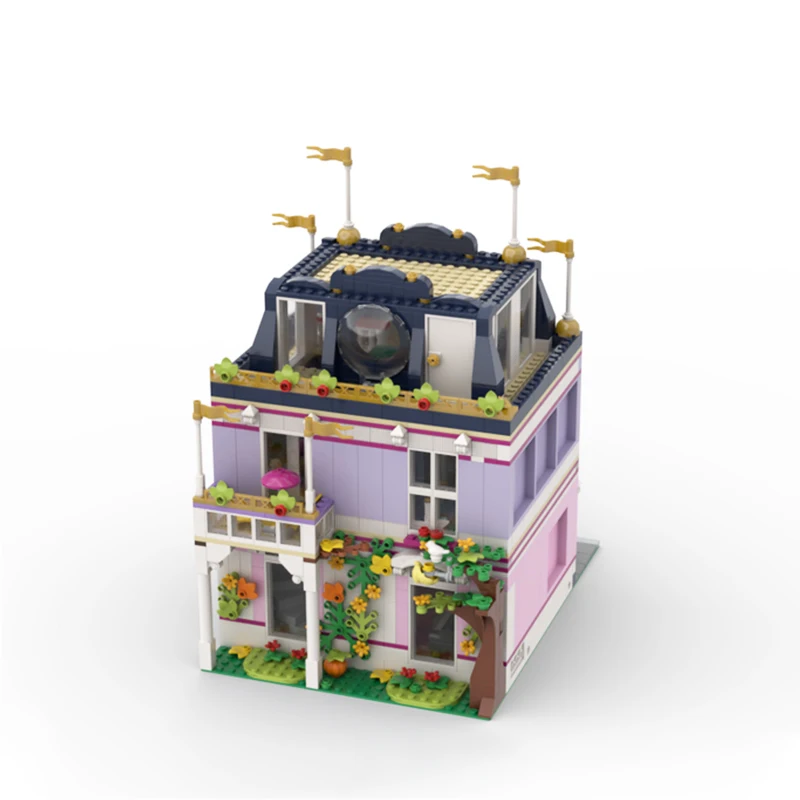 MOC-116595 знаменитый фильм городская улица вид HLC здание отеля модульный