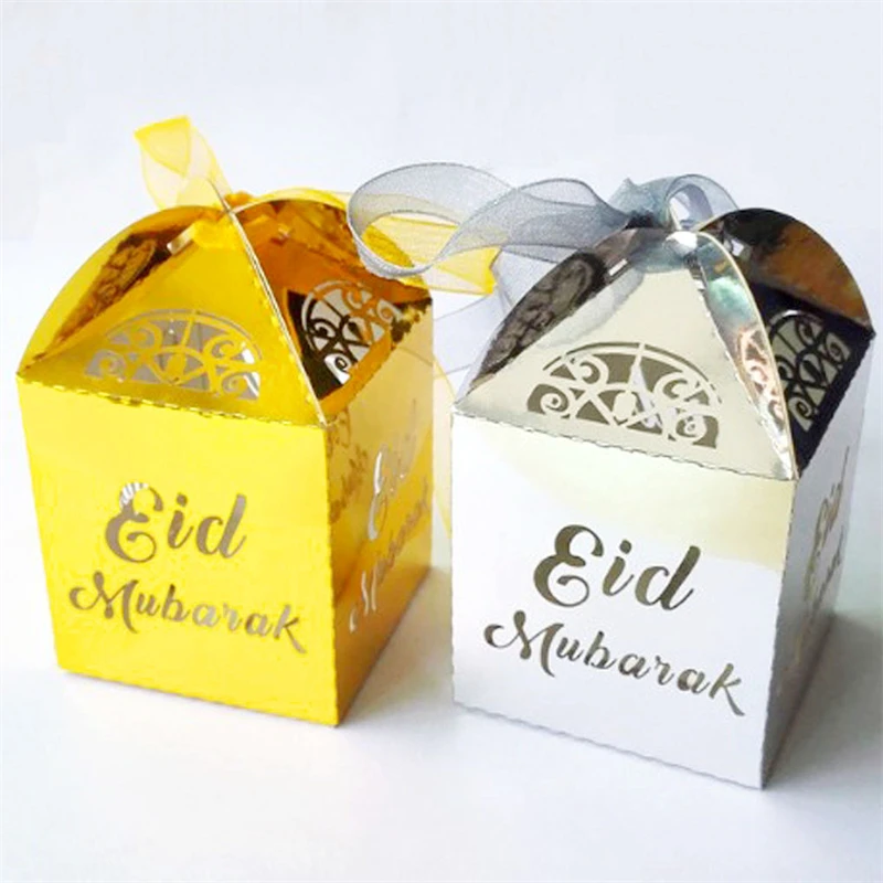 

5/10pcs Eid Ramadan Gift Box Ramadan Islam Muslim Ramadan Home Decorations Aid Mubarak Candy Box Decoration Party Supplies