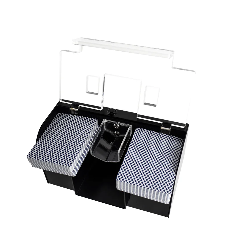 2 деки автоматический тачскрин для карт красное и синее освещение аксессуары