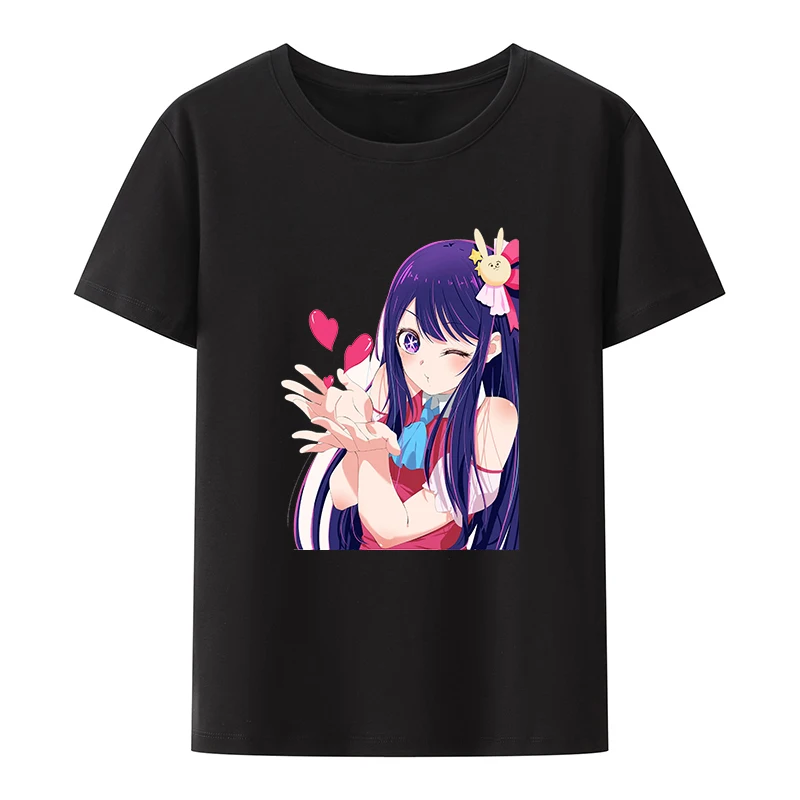 

Oshi No Ko Character Cotton T-shirts Japanese Anime Style Nick Young Girls Retro Cool Comics Cute Short-sleev Crop Top Y2k Gift