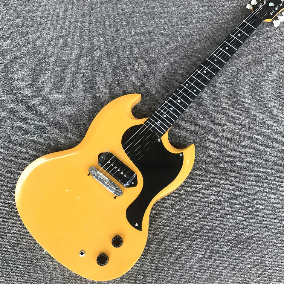 

Custom Store, Imitation Old SG400 Yellow Electric Guitar, Rosewood Fingerboard, Chrome Hardware, Free Shipping
