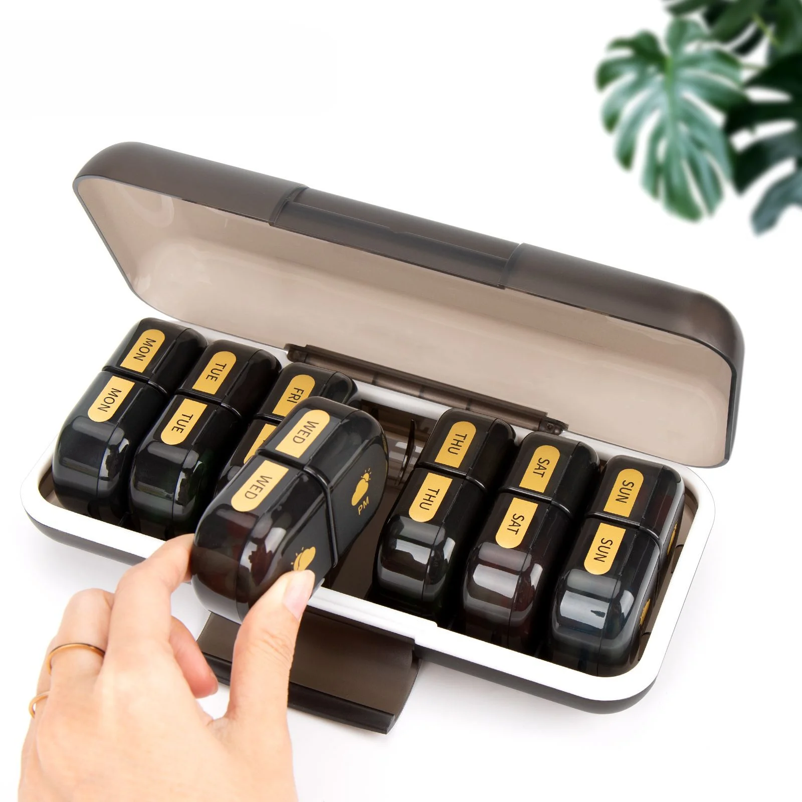 Органайзер для таблеток 2 раза в день дорожный контейнер