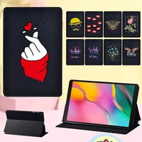 cover for samsung galaxy tab s7 t870 t875 11s5e t720 t725s4 t830 t835s6 t860 t865 cartoon folding leather stand tablet case
