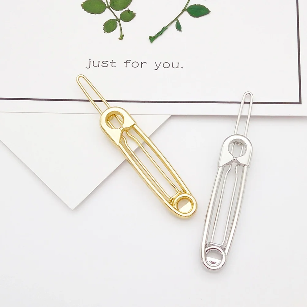 10 шт. заколки для волос стильные геометрические полые модные металлические