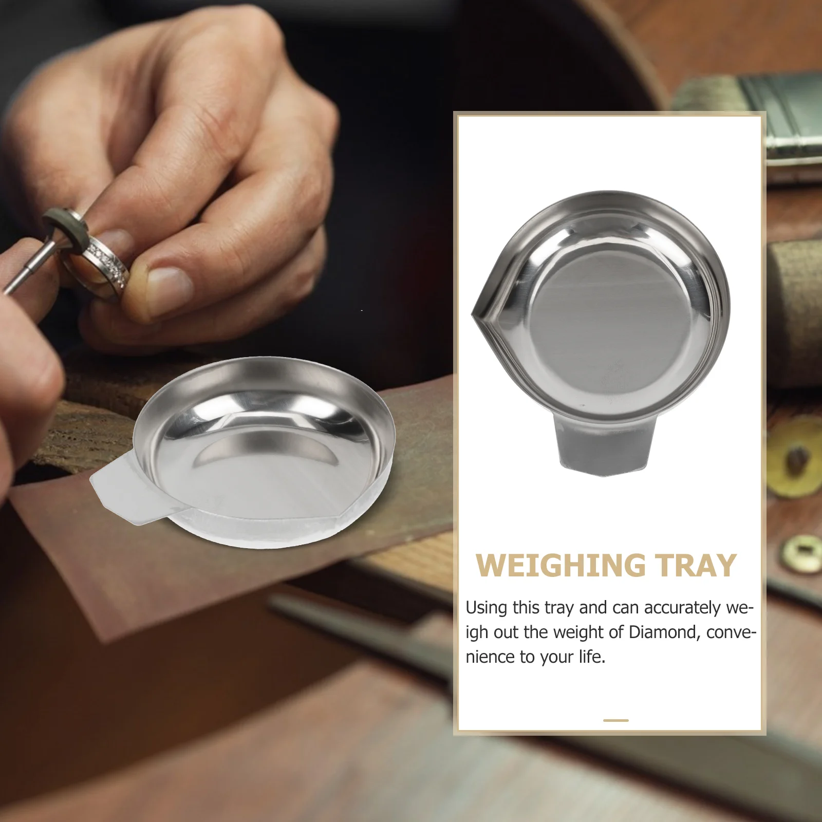 2 шт. сковорода для взвешивания из нержавеющей стали лотки электронных весов