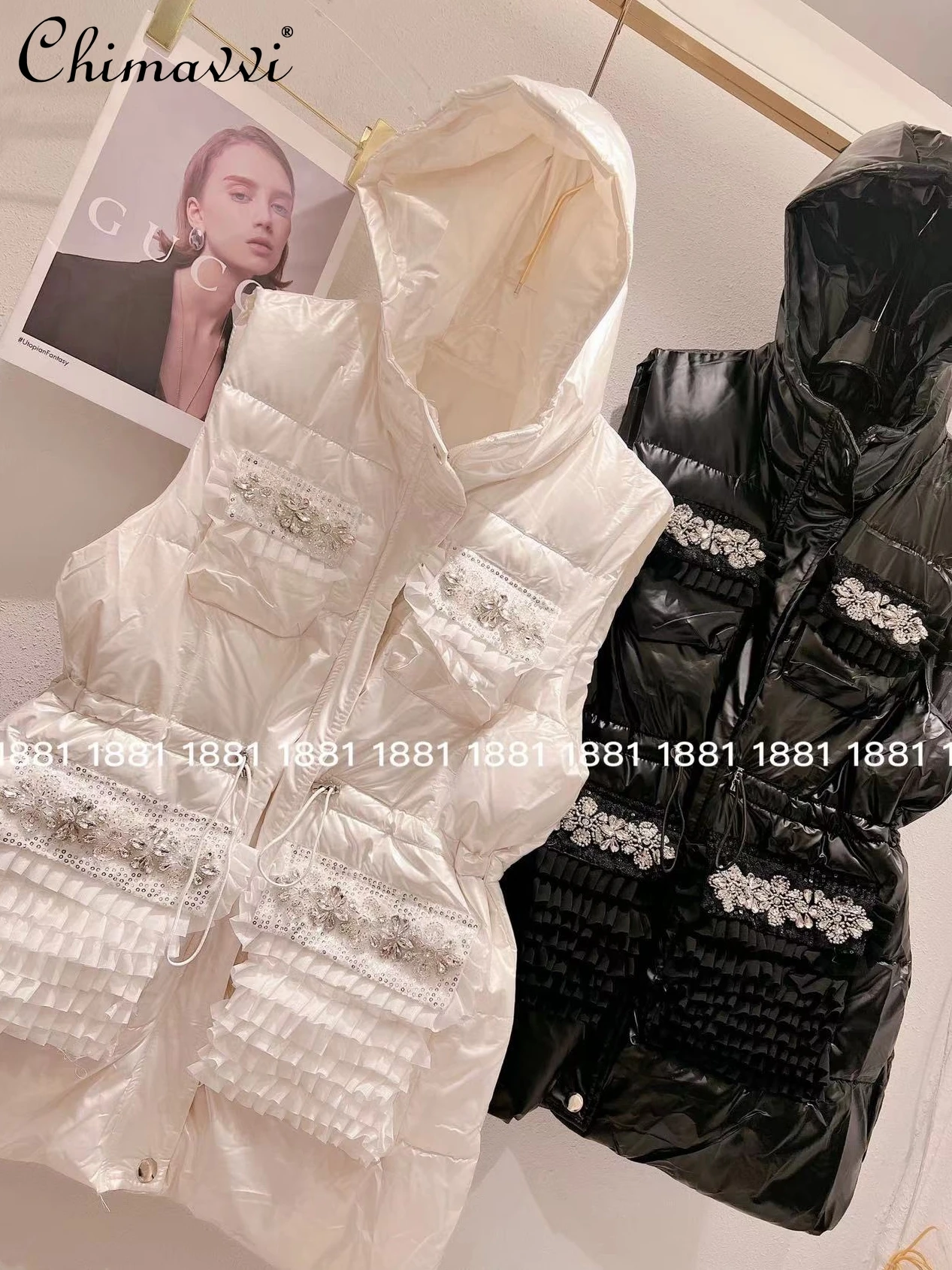 Милый жилет женский осенне-зимний новый корейский модный универсальный пуховый