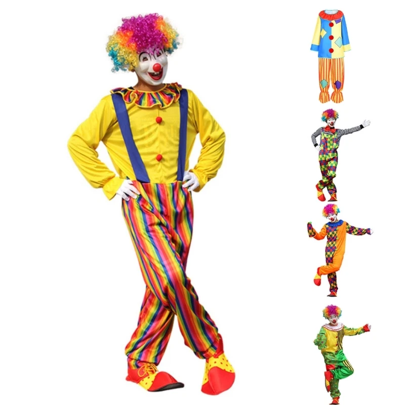 

Bright Color Stage Clown Costumes Multi-color Props Gift for Friends Actors