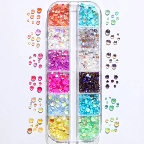 HotPress Macaron Bubble 3D хрустальные подвески для ногтей