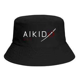 Aikido Hapkido Boken TANTO JO Martial Arts Graphic  Bucket Hat Polyester Men Teenagers Fisherman Hat Customized Hiking Caps